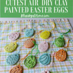 air-dry clay Easter egg graphic