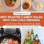 roasted baby carrot salad with mache, and Thai chile vinaigrette salad graphic