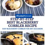 perfect blackberry cobbler graphic