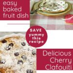 dark cherry clafouti graphic