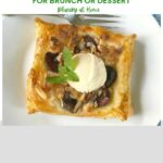 cherry tart and puff pastry recipe graphic