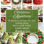 christmas appetizer collage graphic