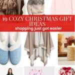 collage of cozy Christmas gifts