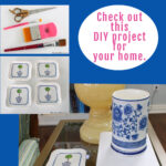 Decorate Plain Ceramic Tile Coasters.