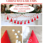 cutest red and white Christmas garland