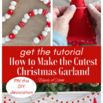 cutest red and white Christmas garland