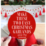 cutest red and white Christmas garland