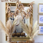 glass and twine vases