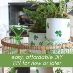 DIY St. Valentine's shamrock containers