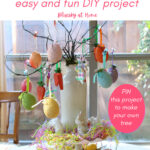 easy Easter bunny tree graphic