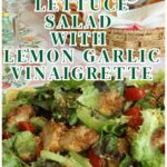 little gem lettuce salad with lemon garlic vinaigrette