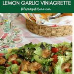 little gem lettuce salad with lemon garlic vinaigrette