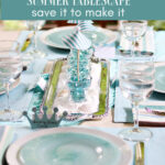 Mamma Mia summer tablescape graphic