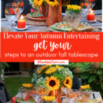 outdoor fall tablescape graphic