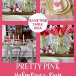 pretty pink tulip tablescape graphic