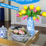 vase makeover spring coffee table decor