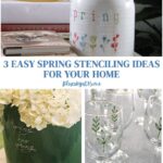 spring stenciling DIY project graphic