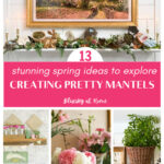 spring mantel decor graphic