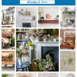 spring mantel decor graphic