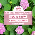 spring small garden space ideas graphic
