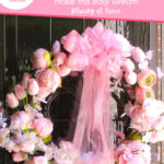 garden-style floral spring wreath