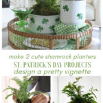 DIY St. Valentine's shamrock containers