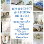 summer bedroom refresh graphic
