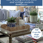 summer coffee table styling graphic