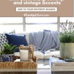 summer coffee table styling graphic