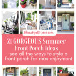 summer front porch ideas graphic