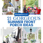 summer front porch ideas graphic