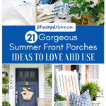 summer front porch ideas graphic