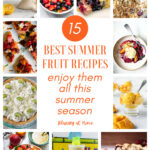 summer fruit recipes graphic