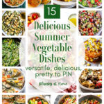 delicious summer vegetables graphic