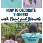 decorated t~shirts with stencils