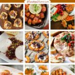 collage of Thanksgiving appetizers