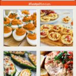 collage of Thanksgiving appetizers