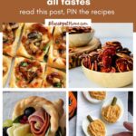 collage of Thanksgiving appetizers