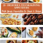collage of Thanksgiving appetizers