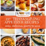 collage of Thanksgiving appetizers