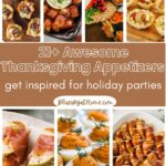collage of Thanksgiving appetizers
