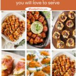 collage of Thanksgiving appetizers