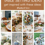 Thanksgiving table setting graphic