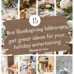 Thanksgiving table setting graphic