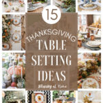 Thanksgiving table setting graphic