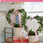 DIY Valentine's topiary graphic
