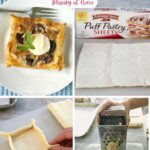 cherry tart and puff pastry recipe graphic