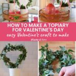 DIY Valentine's topiary graphic