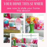 vibrant colors in summer decorating graphic
