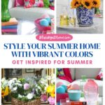 vibrant colors in summer decorating graphic